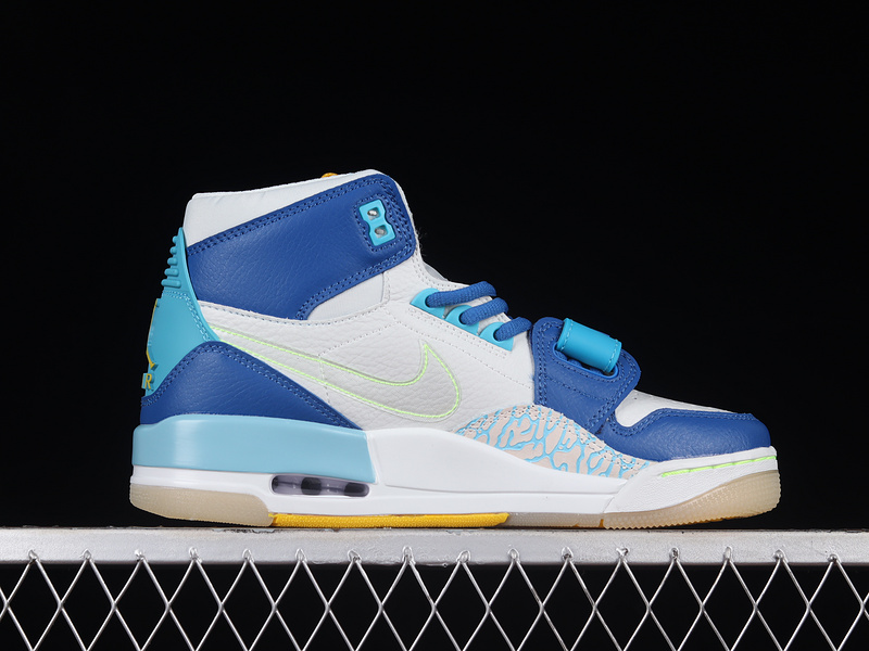 Jordan Legacy 312 Fly Blue Lagoon/Clear-Team Royal-Off White-Blue Gaze-Amarillo 25