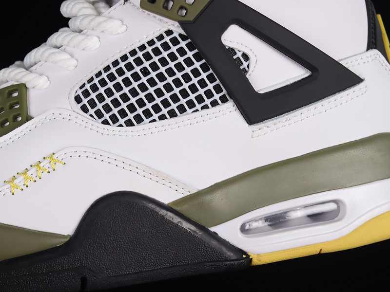 Air Jordan 4 Retro White/Black/Green 19