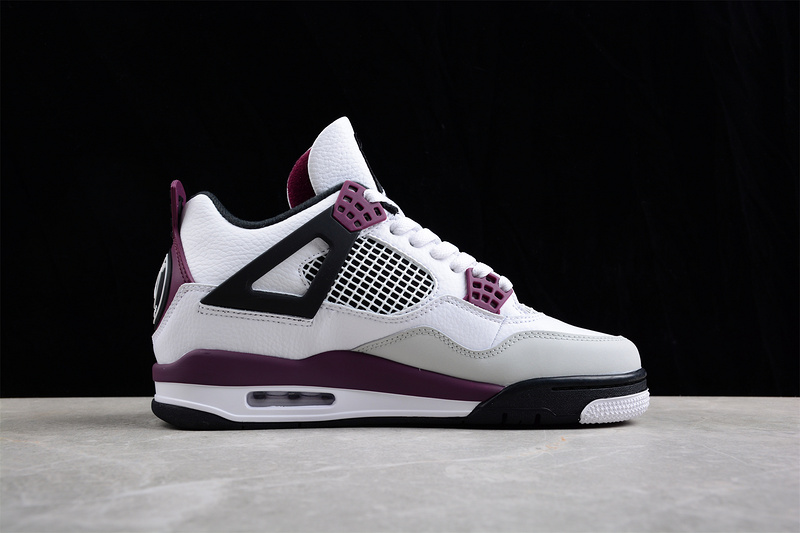 Paris Saint-Germain X Air Jordan 4 Retro White/Neutral Grey/Black/Bordeaux 19