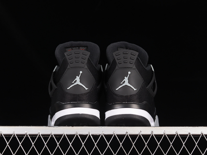 Air Jordan 4 Retro Se Black Canvas Black/White/Fire Red/Light Steel Grey 17