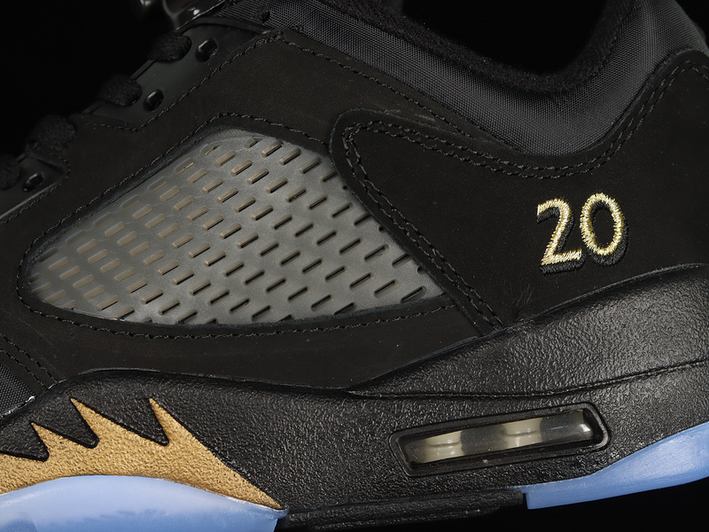 Air Jordan 5 Retro Low Wings Class Of 2020-21 Black/Metallic Gold 21