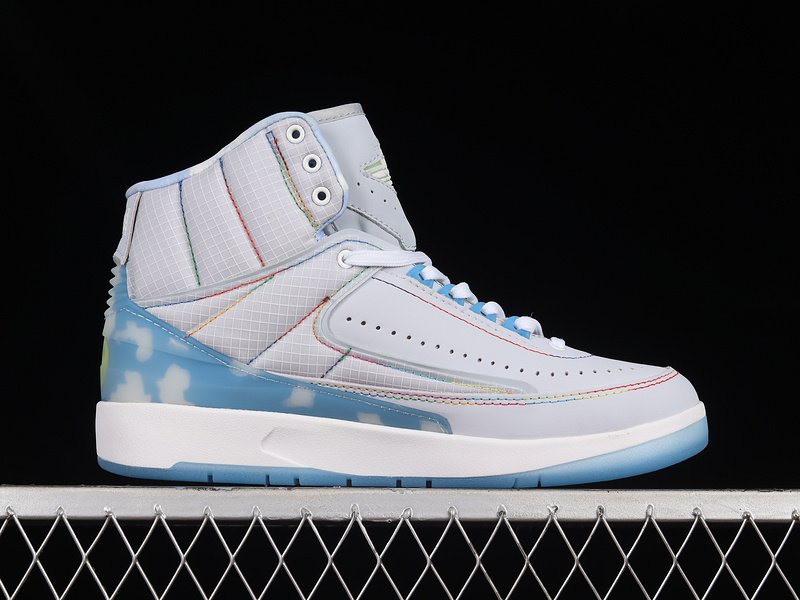 J. Balvin X Air Jordan 2 Retro Celestine Blue/White/Multi-Color 29