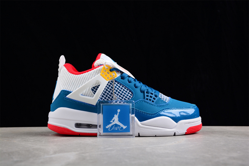 Air Jordan 4 Retro French Blue/Gym Red/Pearl White/Chutney/Altitude Green 11