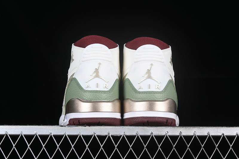 Air Jordan Legacy Aj312 Low White/Grey/Green/Red 3