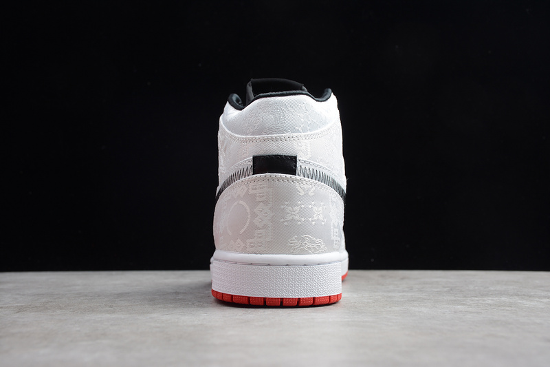 St Clot X Air Jordan 1 Mid Fearless White/Black-Red 21