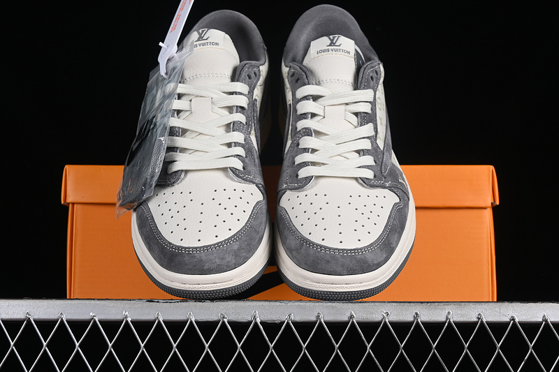 Travis Scott X Fragment Design Air Jordan 1 Low Og Sp White/Grey 15