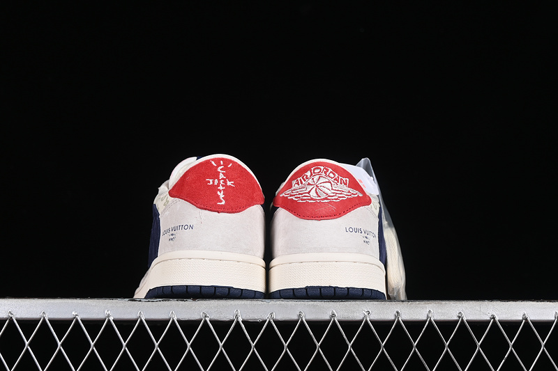 Travis Scott X Fragment Design Air Jordan 1 Low Og Sp White/Grey/Blue/Red 5