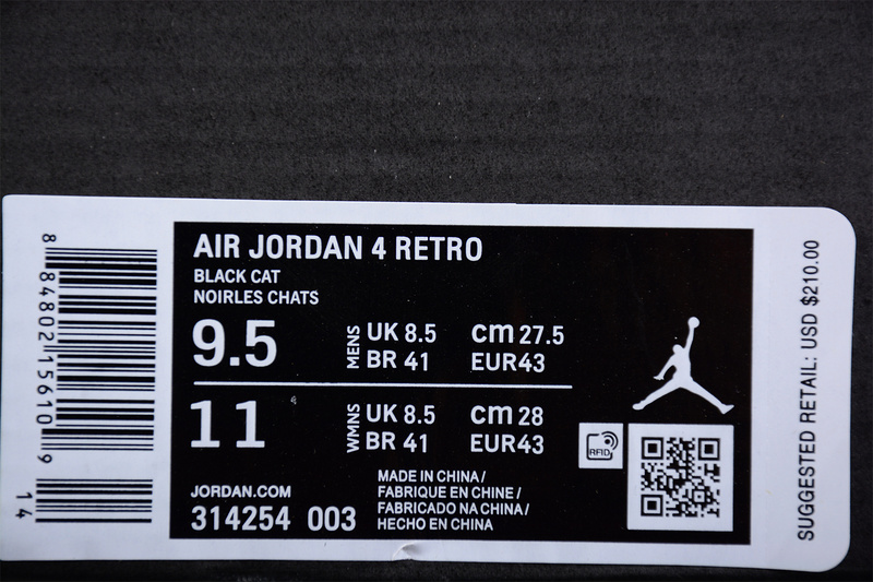 Air Jordan 4 Retro Ls Oreo 2015 Black/Tech Grey-Black 13