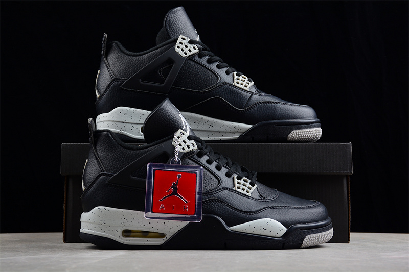 Air Jordan 4 Retro Ls Oreo 2015 Black/Tech Grey-Black 23