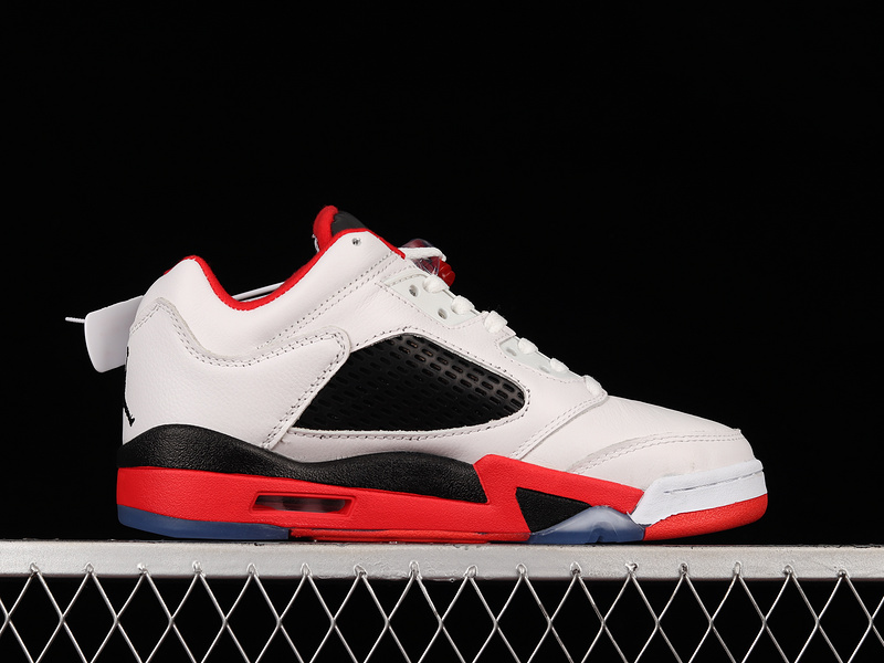 Air Jordan 5 Retro Low Gs Fire Red 2016 White/Fire Red/Black 15