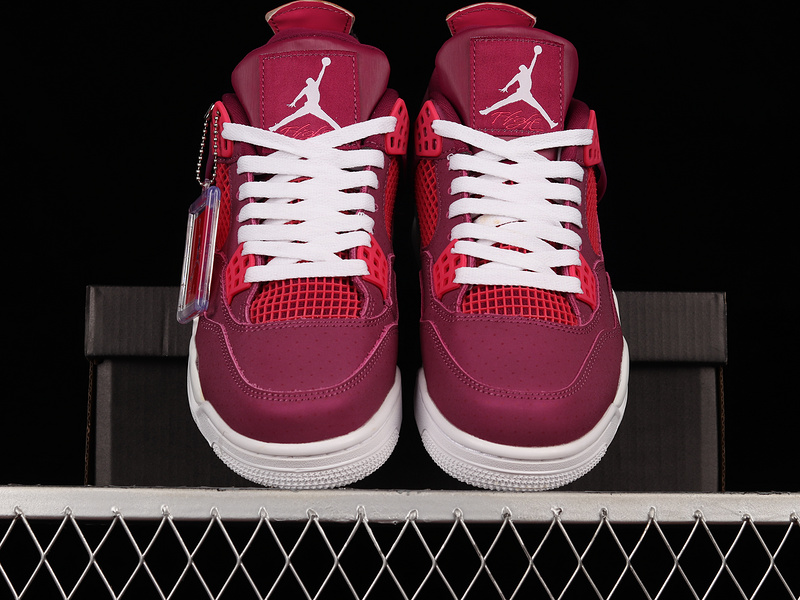 Air Jordan 4 Gs Valentine's Day True Berry/Rush Pink-White 23