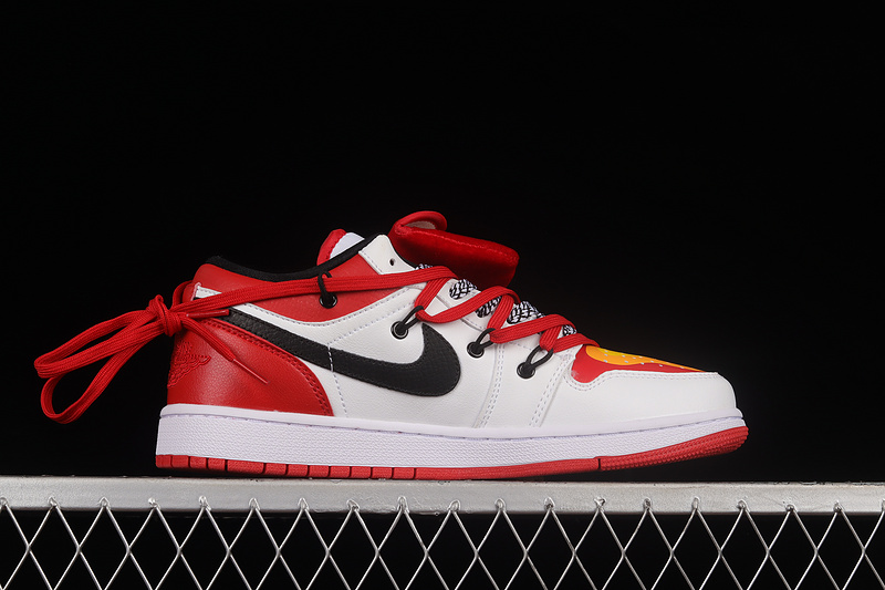 Air Jordan 1 Low White/Black/Red 31