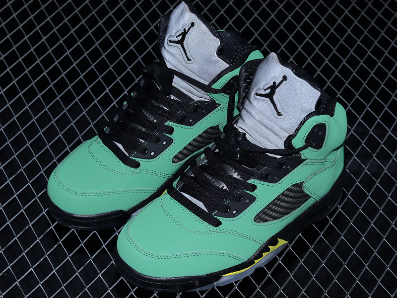 Air Jordan 5 Retro Oregon Apple Green/Black/Yellow Strike/Black 5