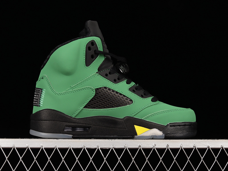 Air Jordan 5 Retro Oregon Apple Green/Black/Yellow Strike/Black 13