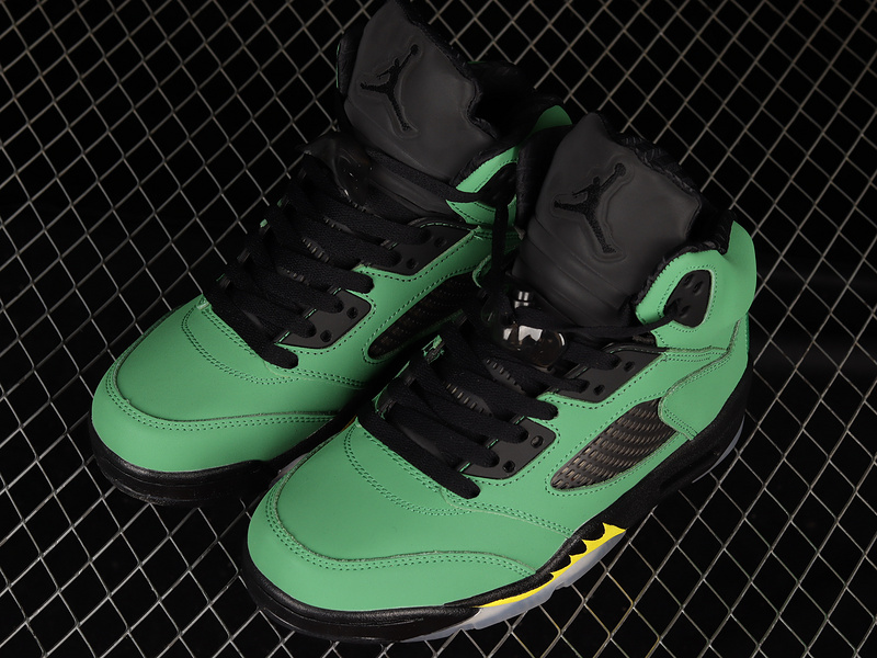 Air Jordan 5 Retro Oregon Apple Green/Black/Yellow Strike/Black 27