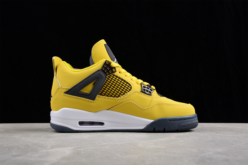 Air Jordan 4 Retro Lightning 2021 Tour Yellow/Multi-Color/Dark Blue Grey 7