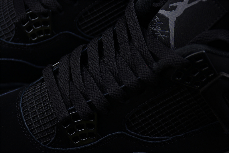 Air Jordan 4 Retro Black Cat 2020 Black/Black/Light Graphite 7