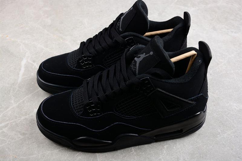 Air Jordan 4 Retro Black Cat 2020 Black/Black/Light Graphite 15