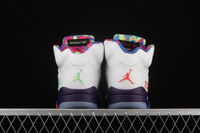 Air Jordan 5 Retro Alternate Bel-Air White/Court Purple/Racer Pink/Ghost Green 7