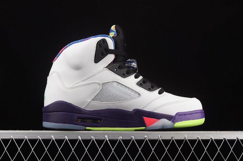 Air Jordan 5 Retro Alternate Bel-Air White/Court Purple/Racer Pink/Ghost Green 19