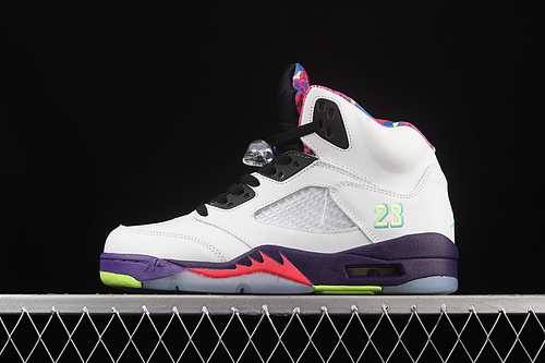 Air Jordan 5 Retro Alternate Bel-Air White/Court Purple/Racer Pink/Ghost Green 21