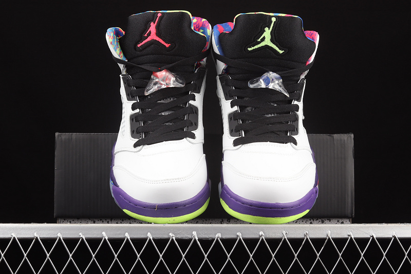 Air Jordan 5 Retro Alternate Bel-Air White/Court Purple/Racer Pink/Ghost Green 23