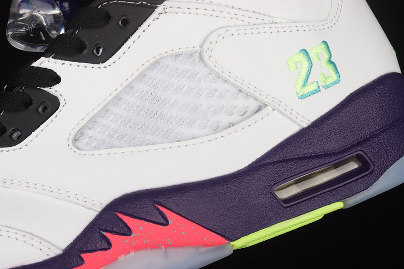 Air Jordan 5 Retro Alternate Bel-Air White/Court Purple/Racer Pink/Ghost Green 27