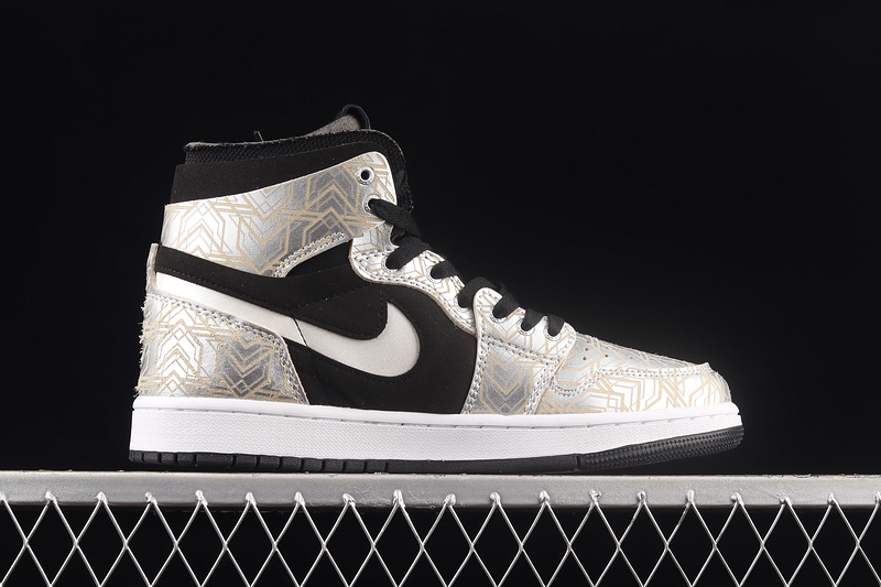 Air Jordan 1 Mid White/Black/Silver 27