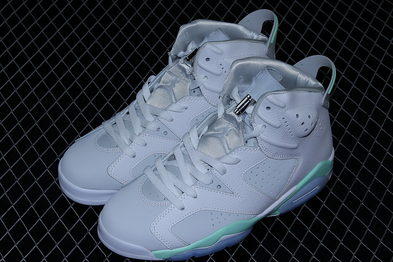 Air Jordan 6 Retro White/Pure Platinum-Mint Foam 27