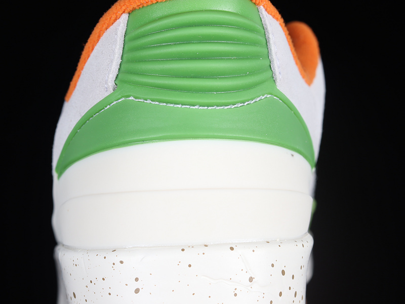 Air Jordan 2 Retro Low X Titan Sail/Safety Orange/Chlorophyll/Coconut Milk 7