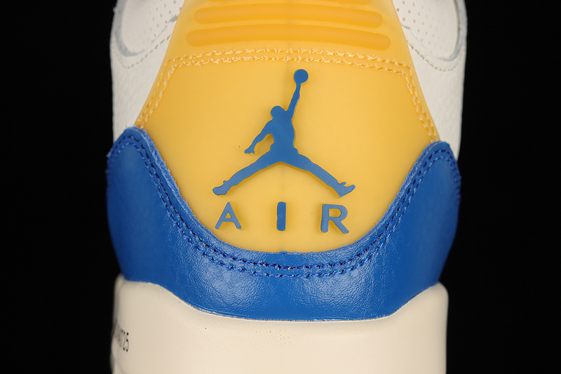 Air Jordan 3 Retro Unc Beige/Racer Blue/Yellow 23