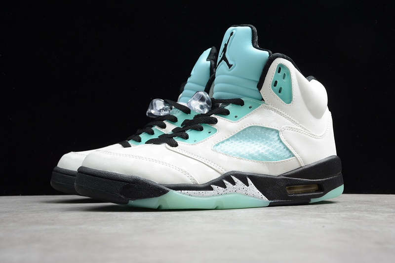 Gz Air Jordan 5 Island Green White/Black/Blue 21