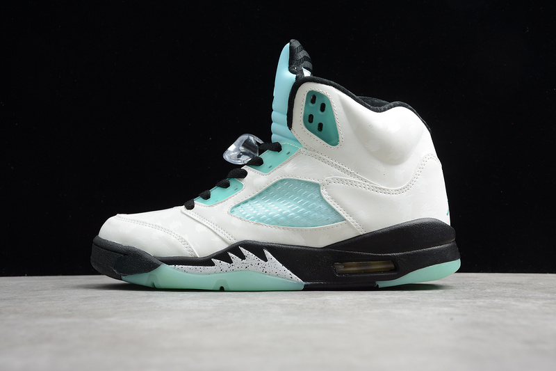 Gz Air Jordan 5 Island Green White/Black/Blue 31