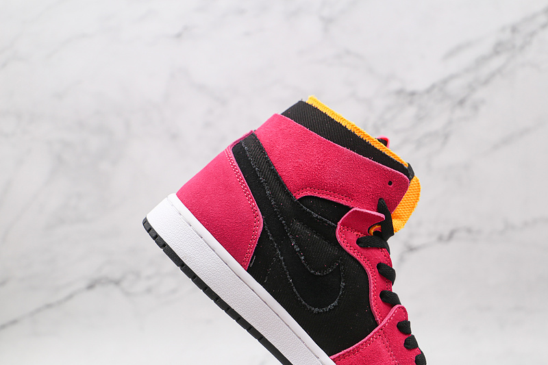 Air Jordan 1 High Zoom Comfort Fireberry/Hyper Pink/White/Black 3