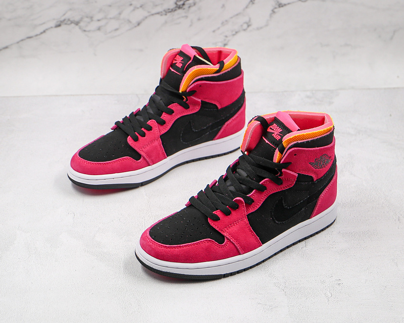 Air Jordan 1 High Zoom Comfort Fireberry/Hyper Pink/White/Black 5