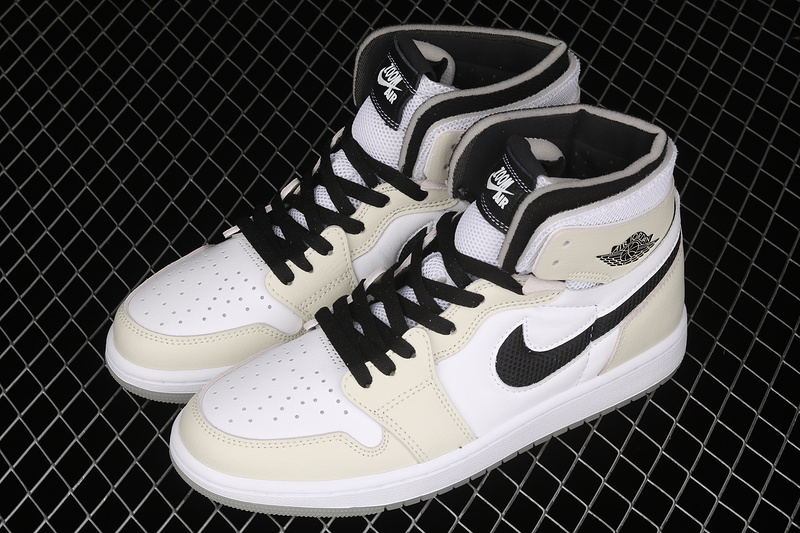 Air Jordan 1 High Zoom Comfort Light Bone Sea Glass/Black/White/Sail 13