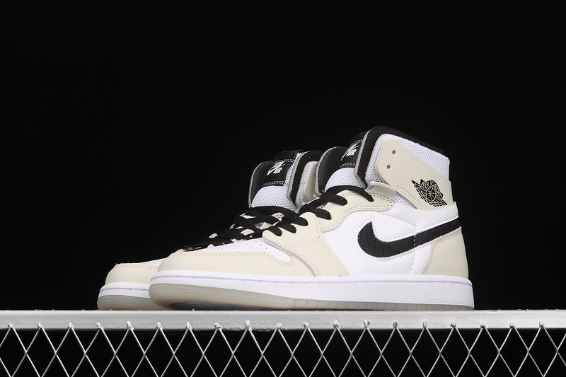 Air Jordan 1 High Zoom Comfort Light Bone Sea Glass/Black/White/Sail 23