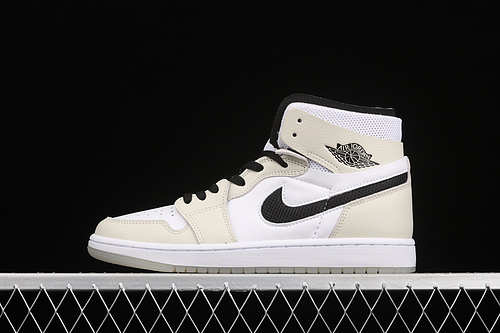 Air Jordan 1 High Zoom Comfort Light Bone Sea Glass/Black/White/Sail 25