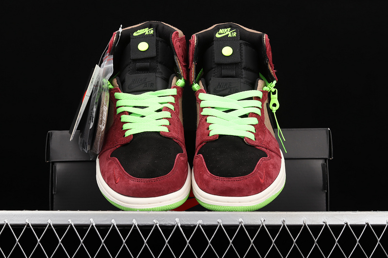 Air Jordan 1 High Switch Red/Brown/Green-Black 5