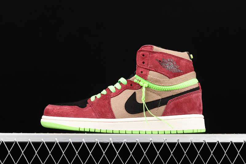 Air Jordan 1 High Switch Red/Brown/Green-Black 29