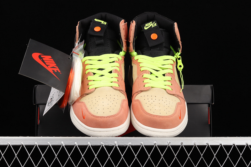 Air Jordan 1 High Switch Peach/Cream-Black-Volt 15