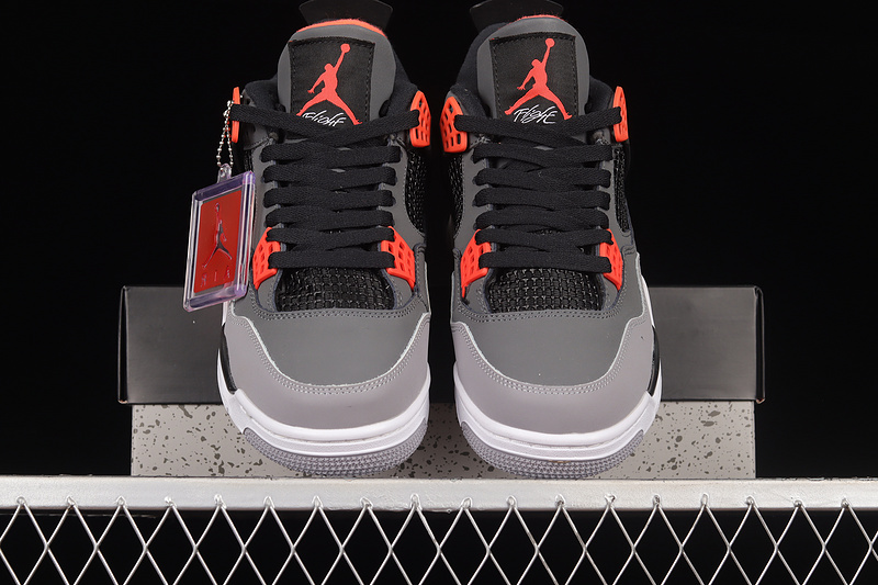 Air Jordan 4 Retro Dark Grey/Red/Black 25