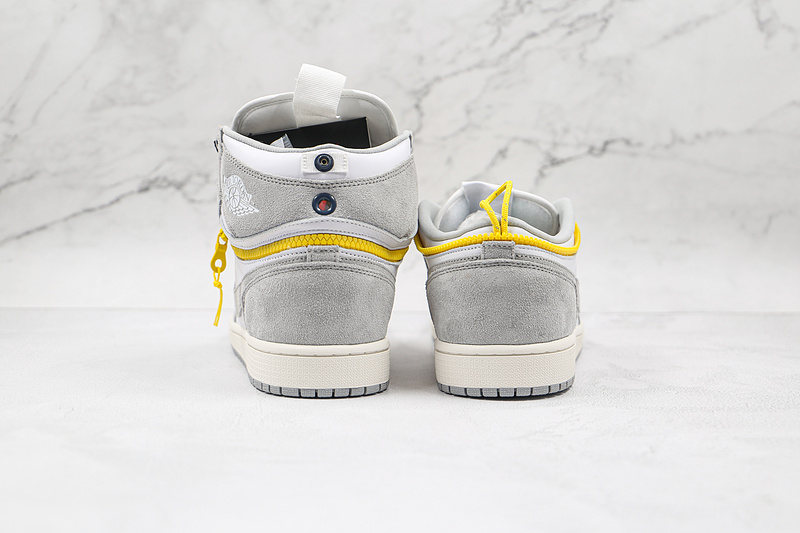 Air Jordan 1 High Switch White/Light Smoke Grey/Sail/Tour Yellow 9