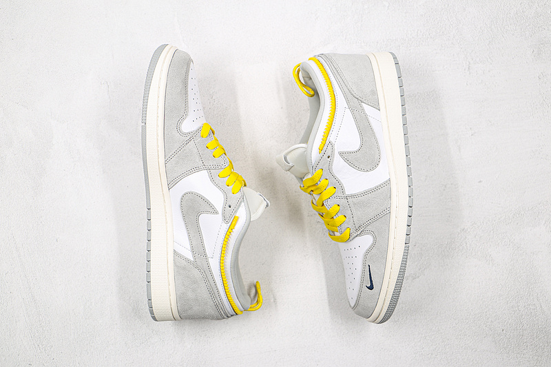 Air Jordan 1 High Switch White/Light Smoke Grey/Sail/Tour Yellow 13