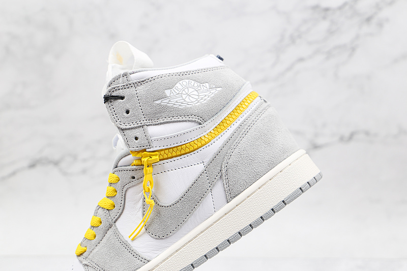 Air Jordan 1 High Switch White/Light Smoke Grey/Sail/Tour Yellow 17