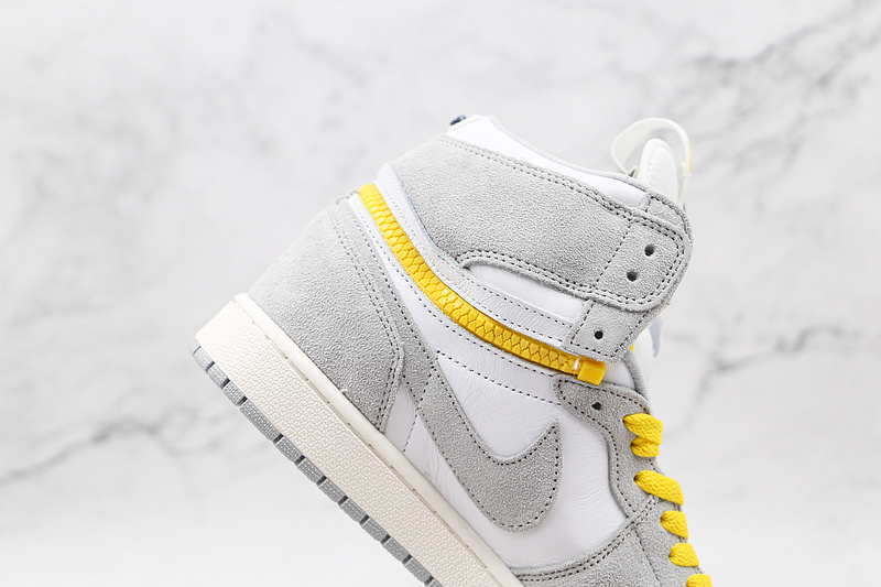 Air Jordan 1 High Switch White/Light Smoke Grey/Sail/Tour Yellow 19