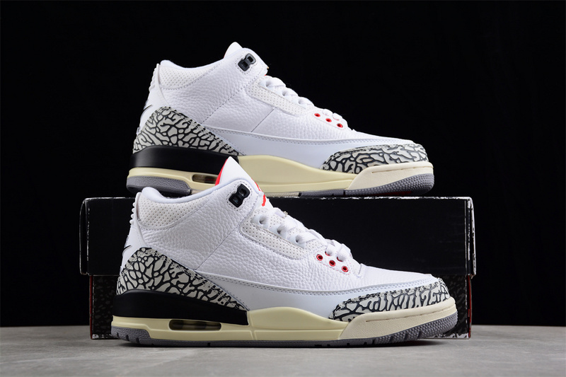 Air Jordan 3 Retro Summit White/Fire Red/Black/Cement Grey 15