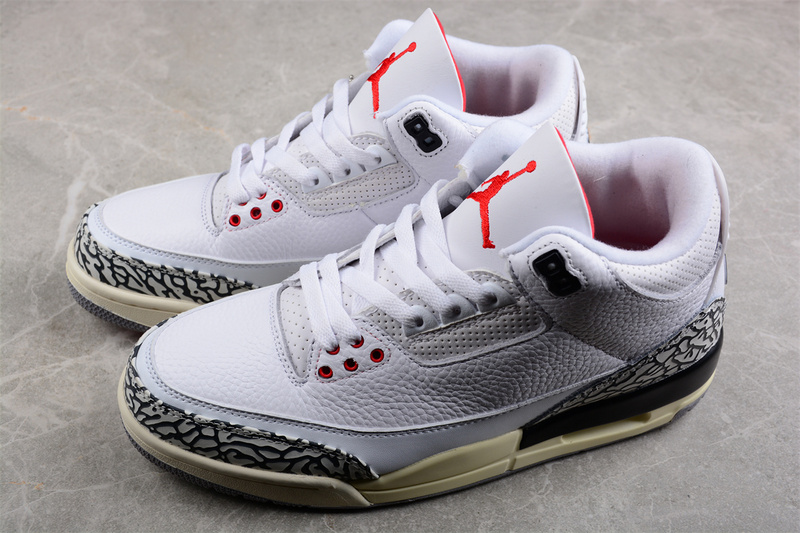 Air Jordan 3 Retro Summit White/Fire Red/Black/Cement Grey 25