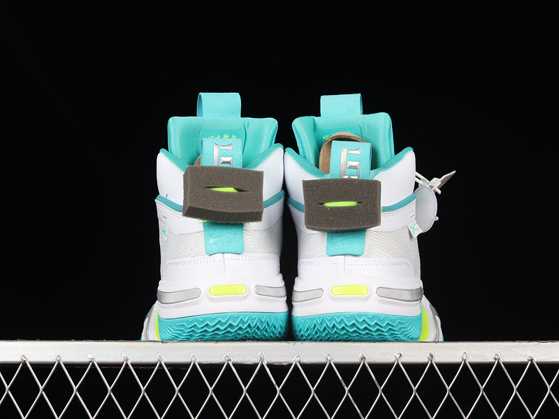 Guo Ailun X Air Jordan 36 Pf Global Game White/Teal/Lime Green 3