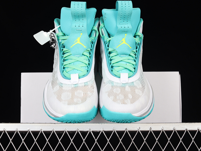 Guo Ailun X Air Jordan 36 Pf Global Game White/Teal/Lime Green 17